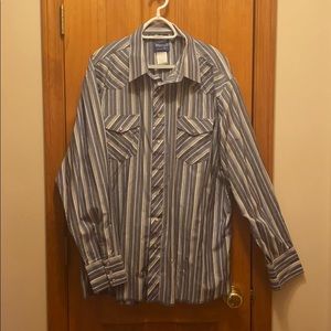 Vintage Wrangler pearl snap shirt size XXL Tall